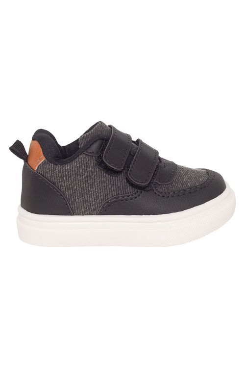 Tns 2 velcros lona rp3638a jeans preto preto