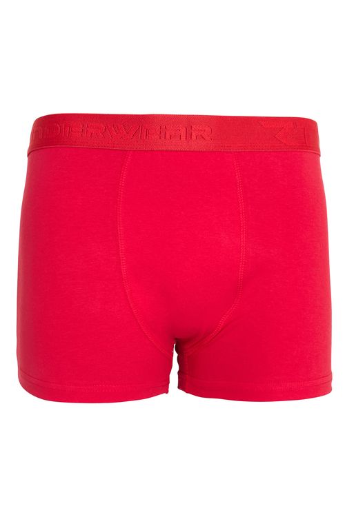 Cueca boxer vermelho - premium - p ao gg vermelho medio