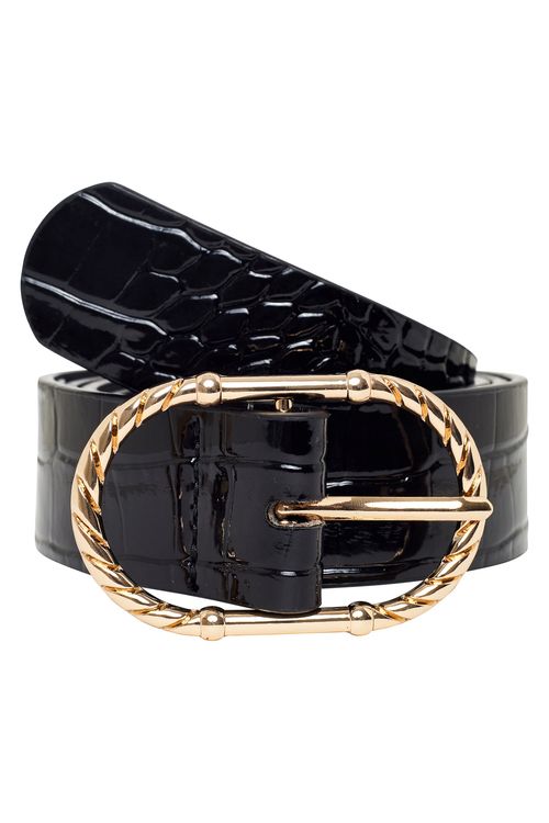 Aces fem aiw014 cinto pto croco preto
