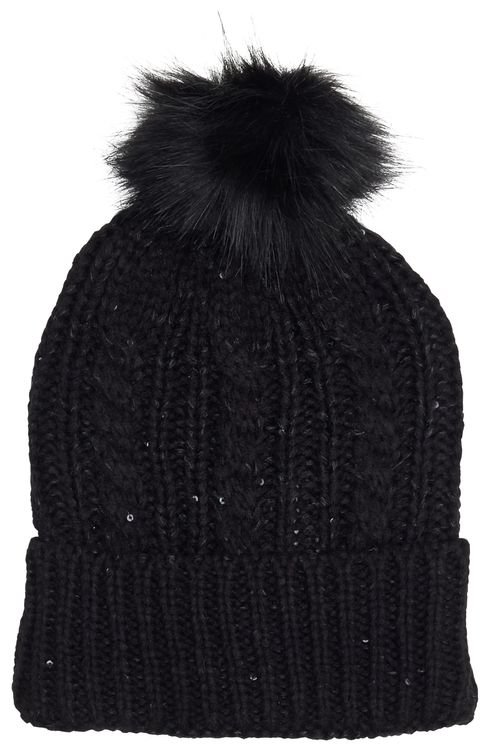 Aces fem aio016 gorro pto brilho preto