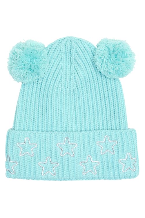 Aces inf abo013 gorro 2pompons db verde claro