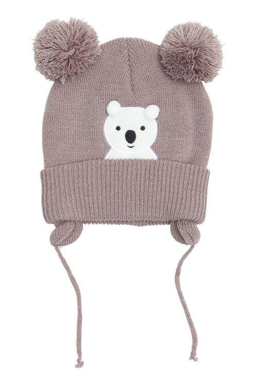 Aces inf ato014 touca pompom nos cinza claro