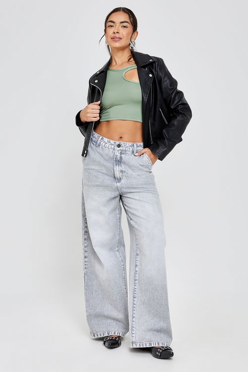 Calca fem fsh 60341 skater jeans black jeans black