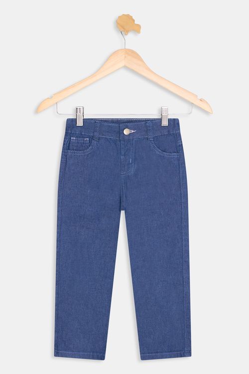 Calça jeans 1/3 nas ballone jeans azul escuro