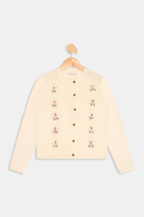 Inf 10/16nas ivs005 sueter floral bege claro