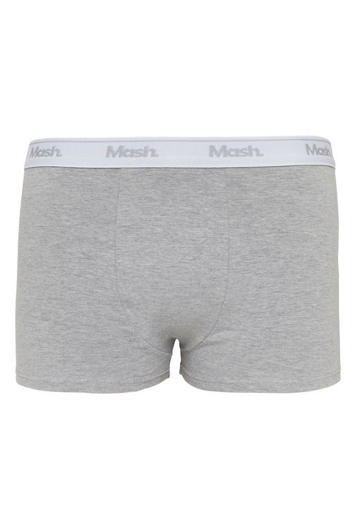 Cueca boxer cotton mash - cinza - p - gg cinza escuro