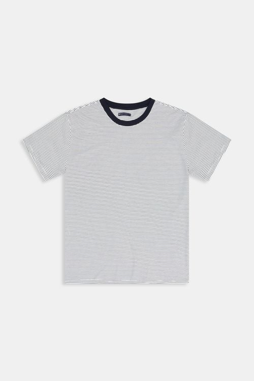 Camiseta masc super 1275139 piquet list azul escuro