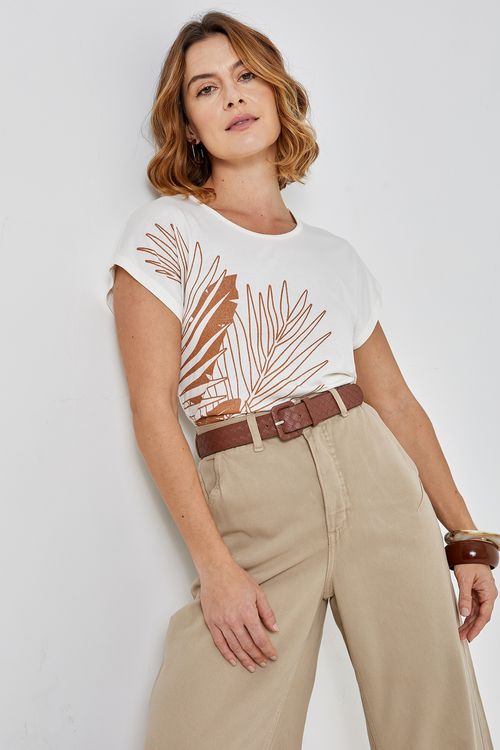 Blusa fem 28347 casual m/c visco est loc off white