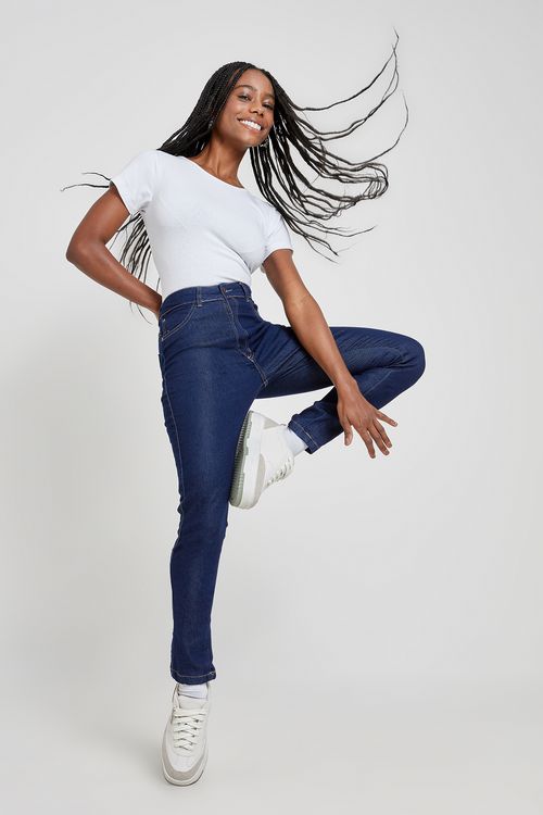 Calça Jeans Cigarrete Feminina Amaciada Caedu