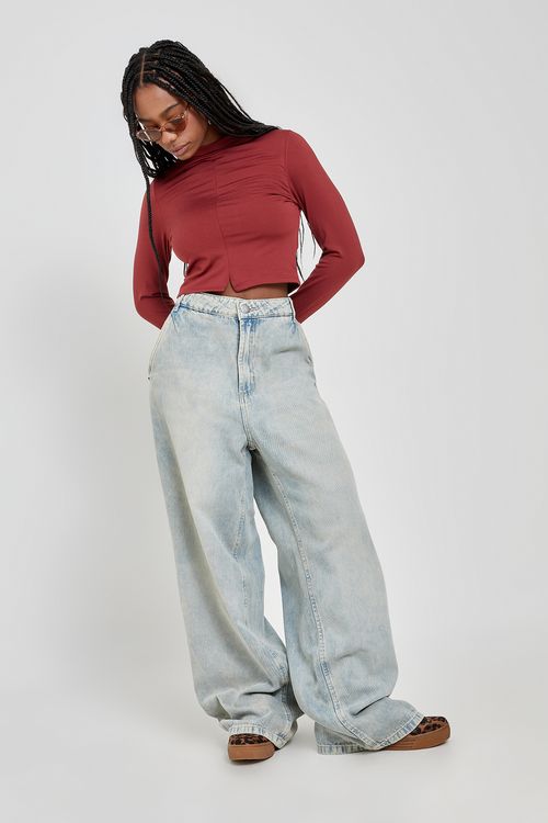 Calca fem aj 16486 jns claro jeans claro