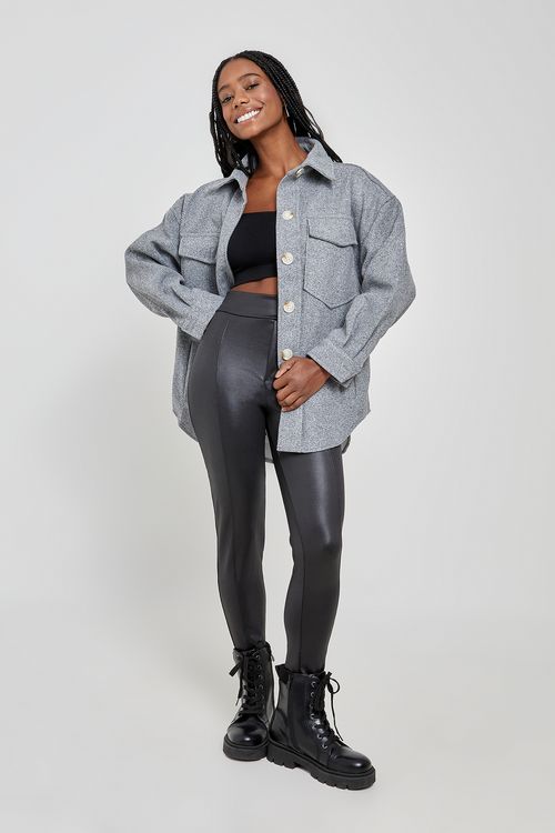 Calca fem fsh legging cirre rec.frt preto