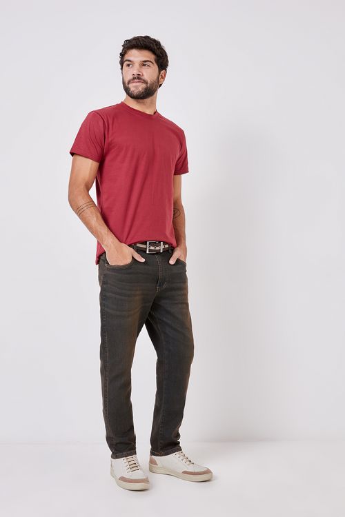 Calca masc aj 70512 slim jns escuro jeans azul escuro