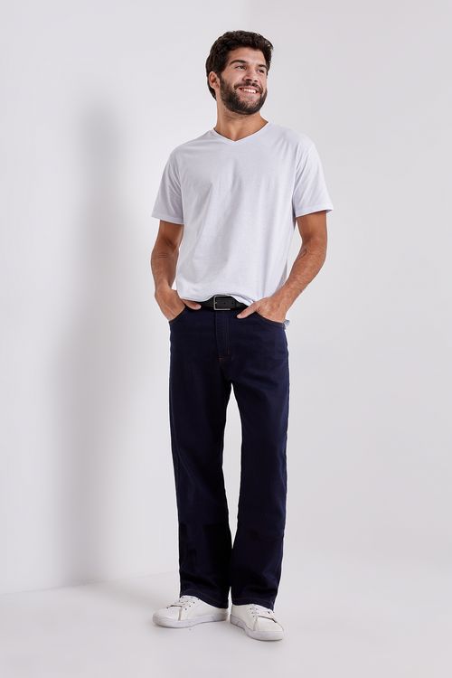 Calca masc mesa2 reta jns escuro jeans escuro