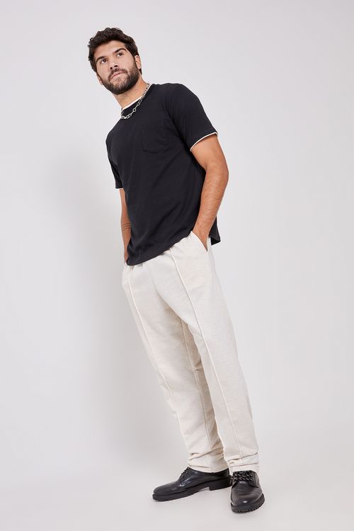 Camiseta Masculina Caedu Preta Algodão Manga Curta