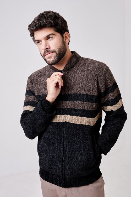 Masc casual mcj015 jaq chenille list pto preto