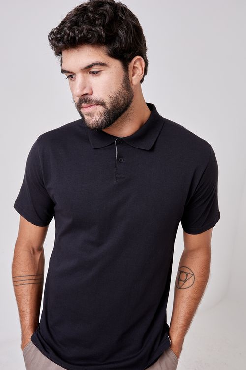 Polo masc casual promo 1 preto preto