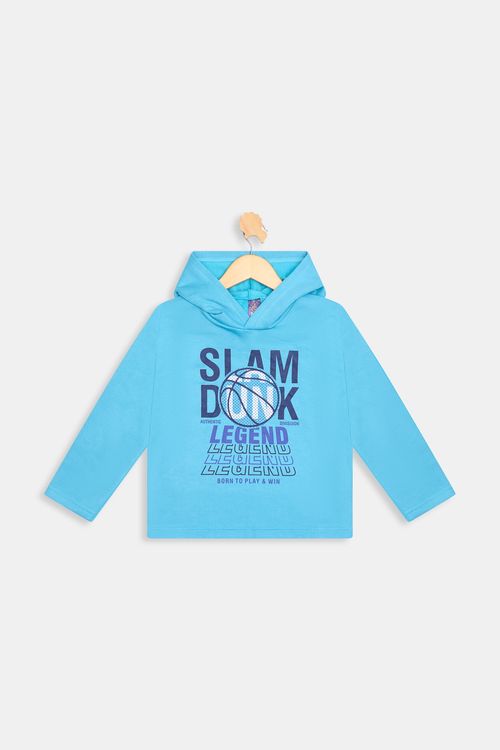 Blusao inf4/8nos 252511 lettering azul c azul claro