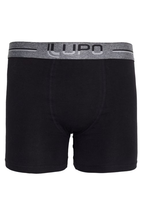 Cueca boxer cotton lupo- preto- p ao gg preto