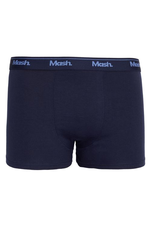 Cueca boxer cotton mash - azul - p - gg azul escuro