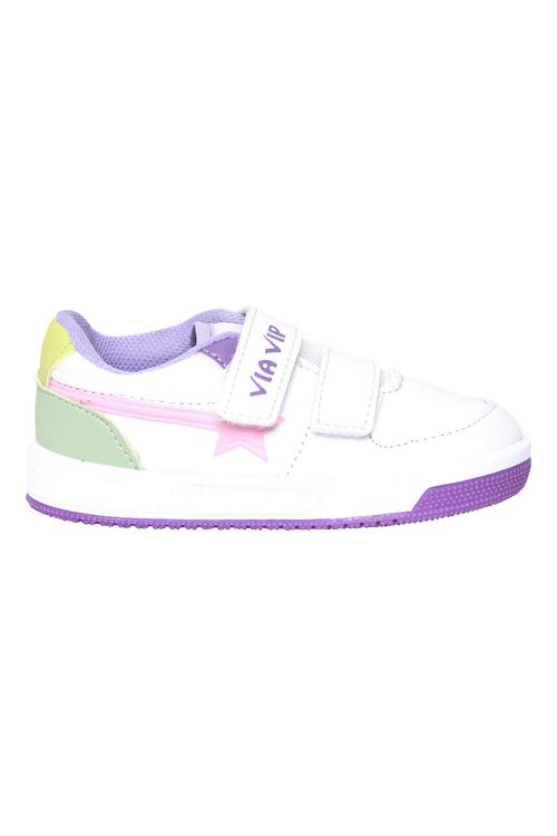 Tenis bb vv2800c branco/lilas branco