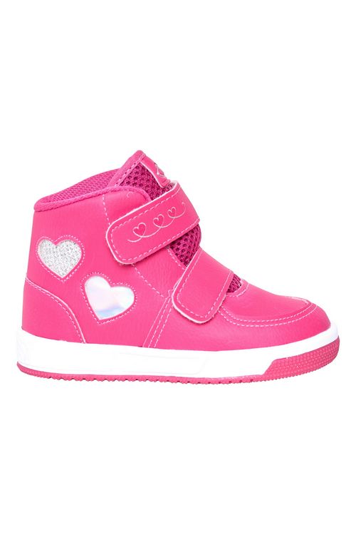 Botinha Coração Pink Caedu Infantil Meninas - Estilo e Conforto