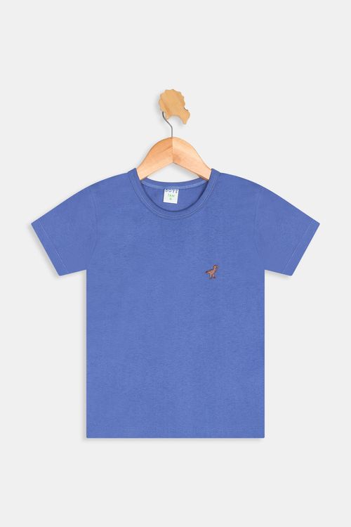 Camiseta mc inf4/8nos 36813 liso azul azul escuro