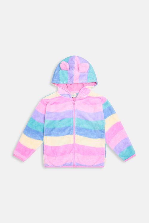 Inf 4/8 nas jaqueta sherpa est rosa claro