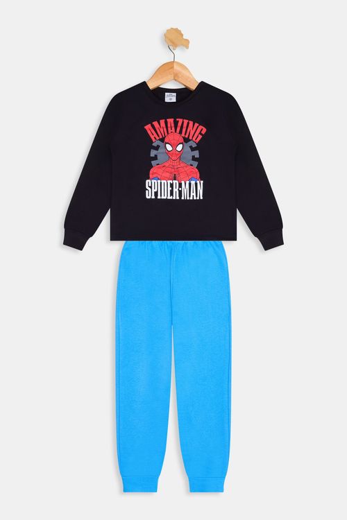 Conjunto Moletom Infantil Spider-Man Caedu Preto