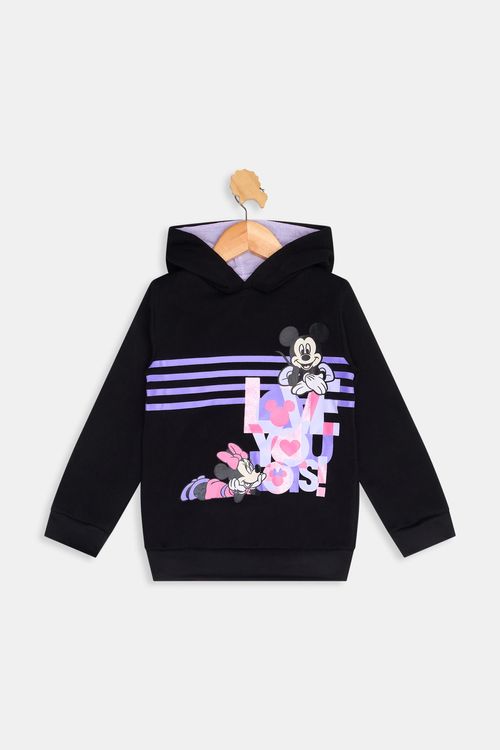 Inf 4/8nas ibm079 blusa mol capuz minnie preto