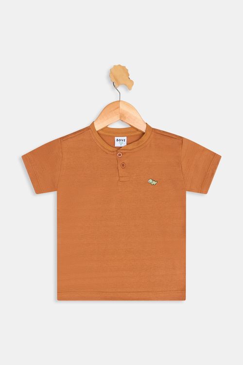 Camiseta inf1/3nos1274310 bege textbord marrom