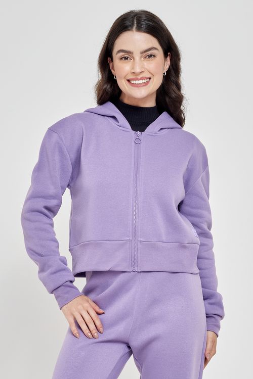 Fem rmt frm013f moletom zíp capuz lilas lilas