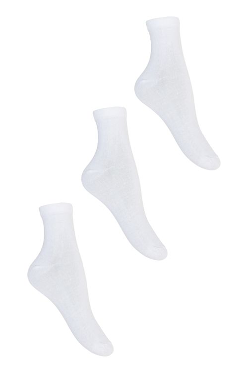 Kit meia cm - fem - branco - 34 ao 38 branco