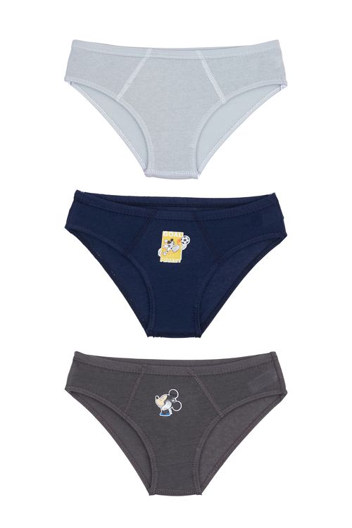 Kit cueca mickey 3x1- tam 6 sortido