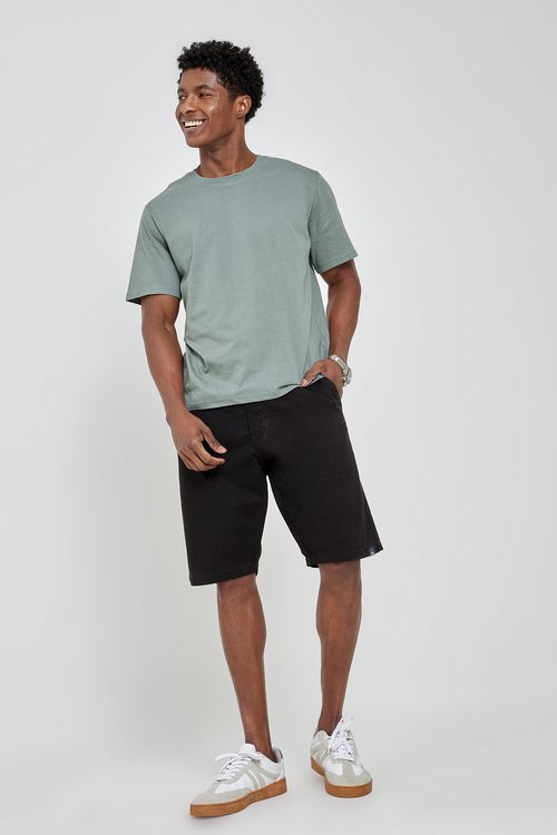 Bermuda masc mesa flex chino preto(0907) preto