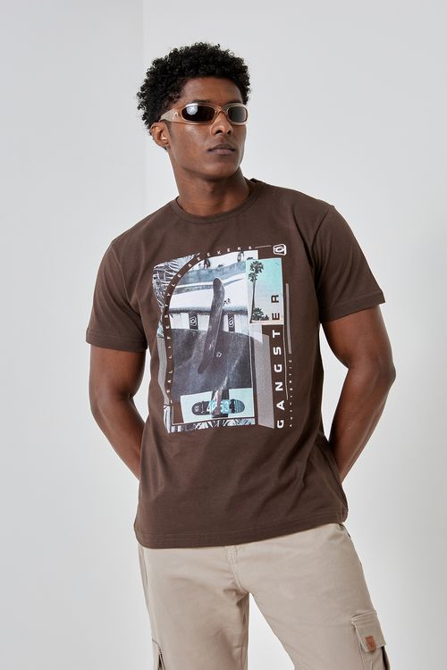 Camiseta Masculina Caedu Street Algodão Silk Sortido