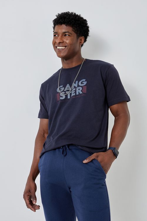 Camiseta Masculina Street Gangster Caedu Algodão Sortido