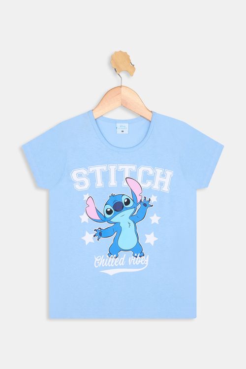 Blusa inf10/16nas stitch azul c azul claro