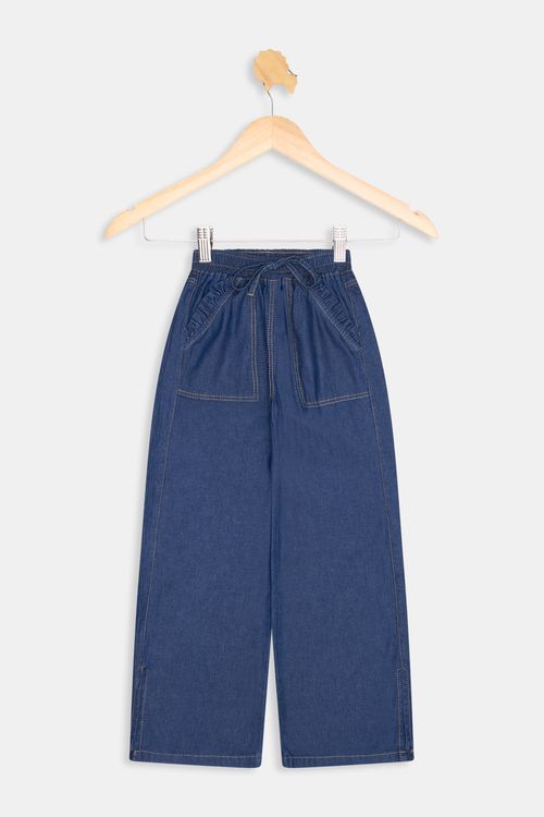 Calça 10/16nas wild jeans jeans azul medio