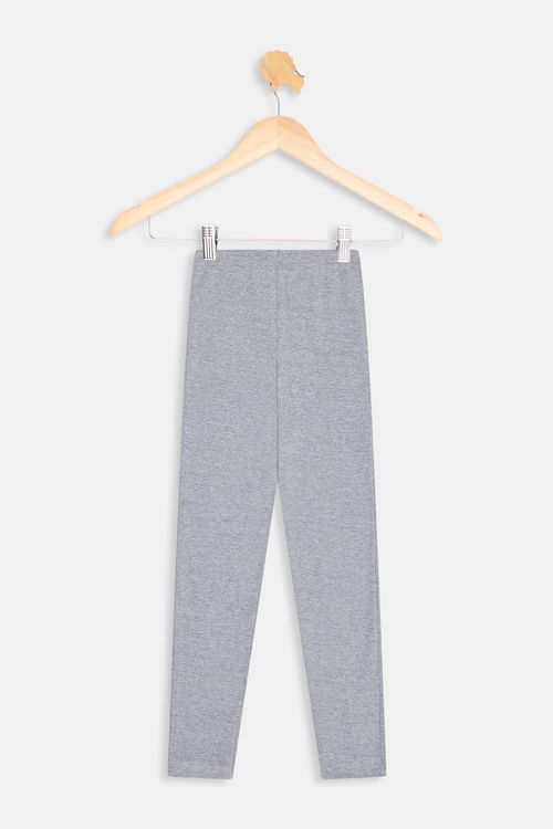 Legging inf10/16nas liso mescla cinza claro mescla