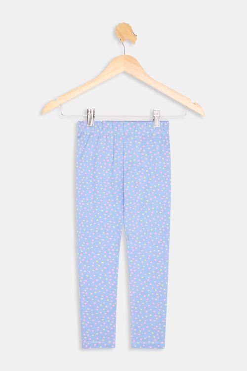 Legging inf4/8nas azul claro azul claro