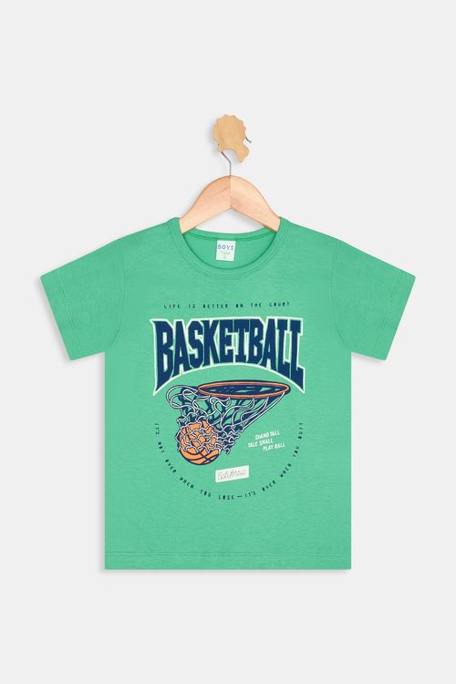 Camiseta m/c inf 4/8 nos esportes verde verde claro