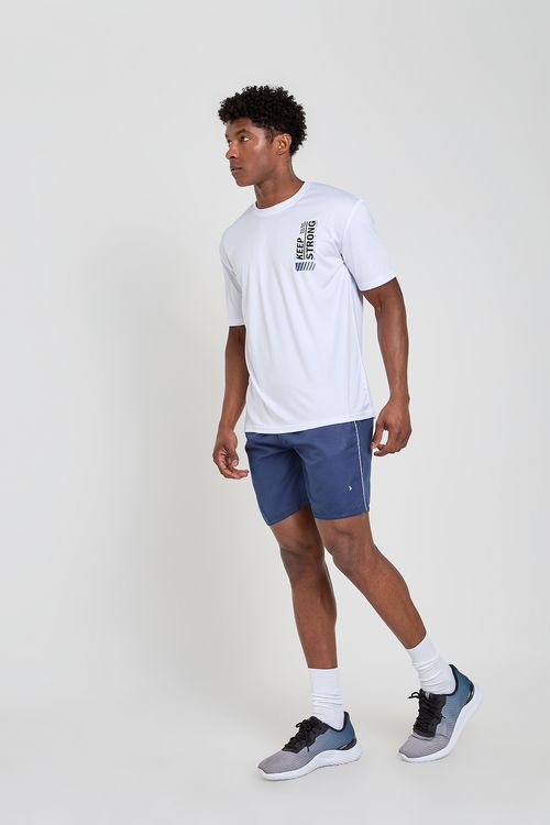 Shorts Esportivo Masculino Caedu Microfibra Azul Escuro