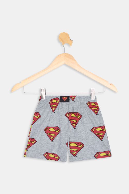 Samba Canção Masculina Cinza Claro Superman