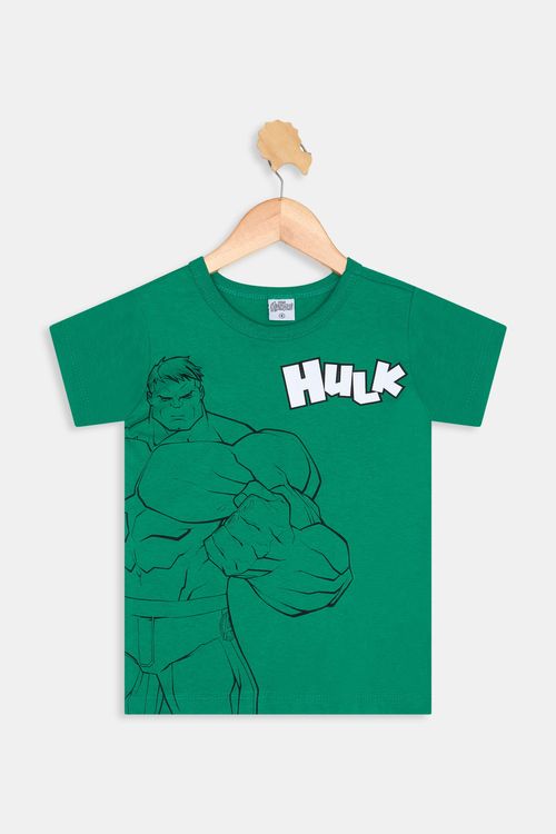 Top malha m/c infantil hulk verde  itt52 verde medio