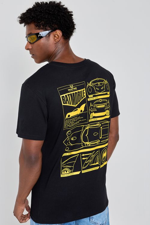 Camiseta Masculina Caedu Batman Preta Algodão