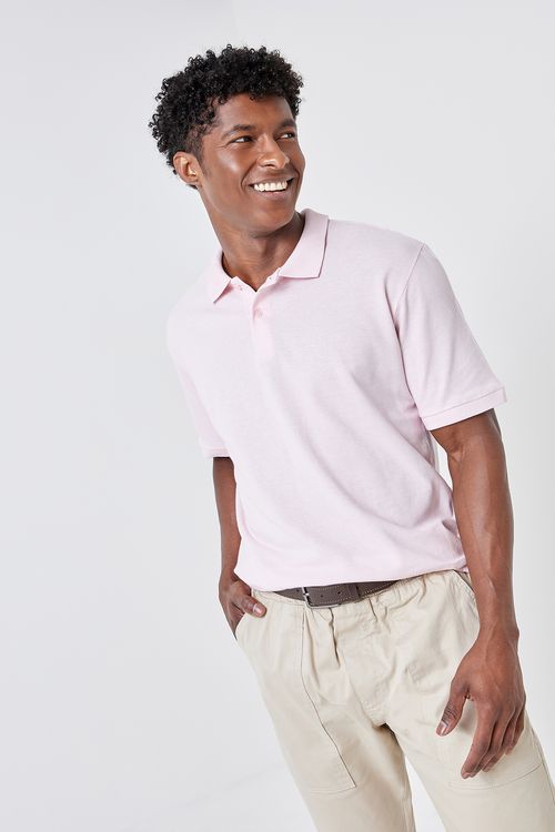 Polo masc promo piquet s/bolso rosa clar rosa claro