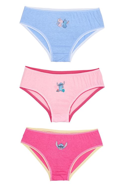 Kit calcinha stitch 3x1-tam 12 sortido