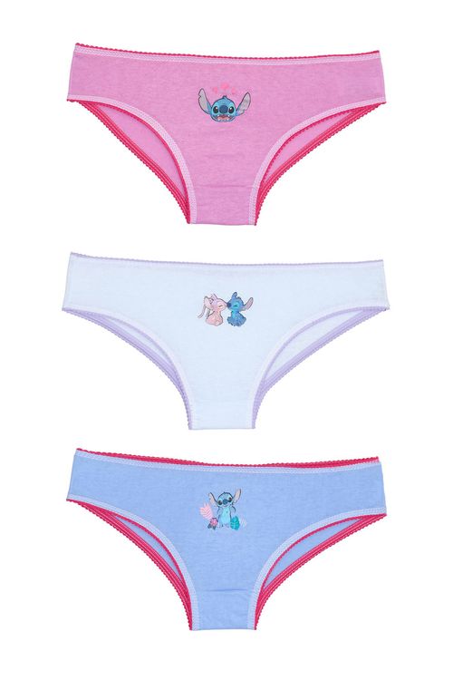 Kit calcinha stitch 3x1-tam 6 sortido