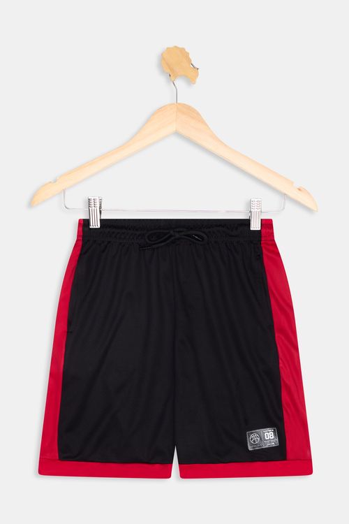 Bermuda Basquete Infantil Caedu Preta 10-16 Anos