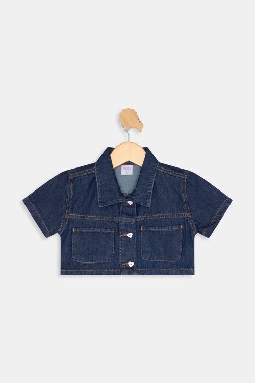 Blusa ind 4/8 nas jeans box jeans azul escuro